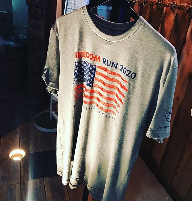 Last day to come down to Barrels & Birdies and sign up for the 14th Annual Freedom Run at the Ranch... Gone Virtual for 2020... we’ll be here 10:30 - 5... don’t miss this great event!  @freedomrunladera #barrelsandbirdiesstore #4thofjuly #freedomrun2020